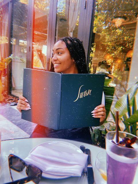 Swan restaurant in Miami sign at entrance