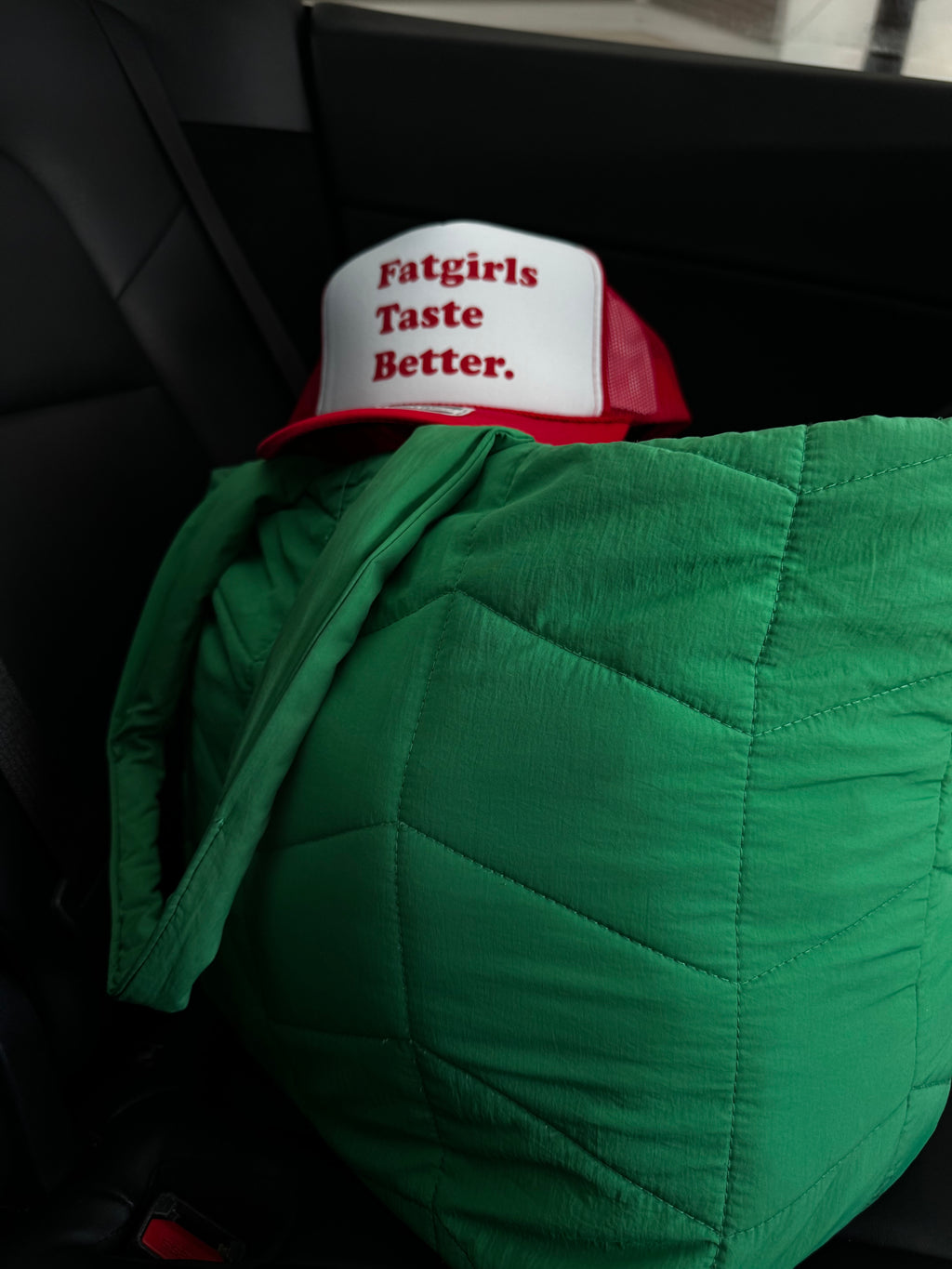 Fat Girls Taste Better in Red/White Trucker
