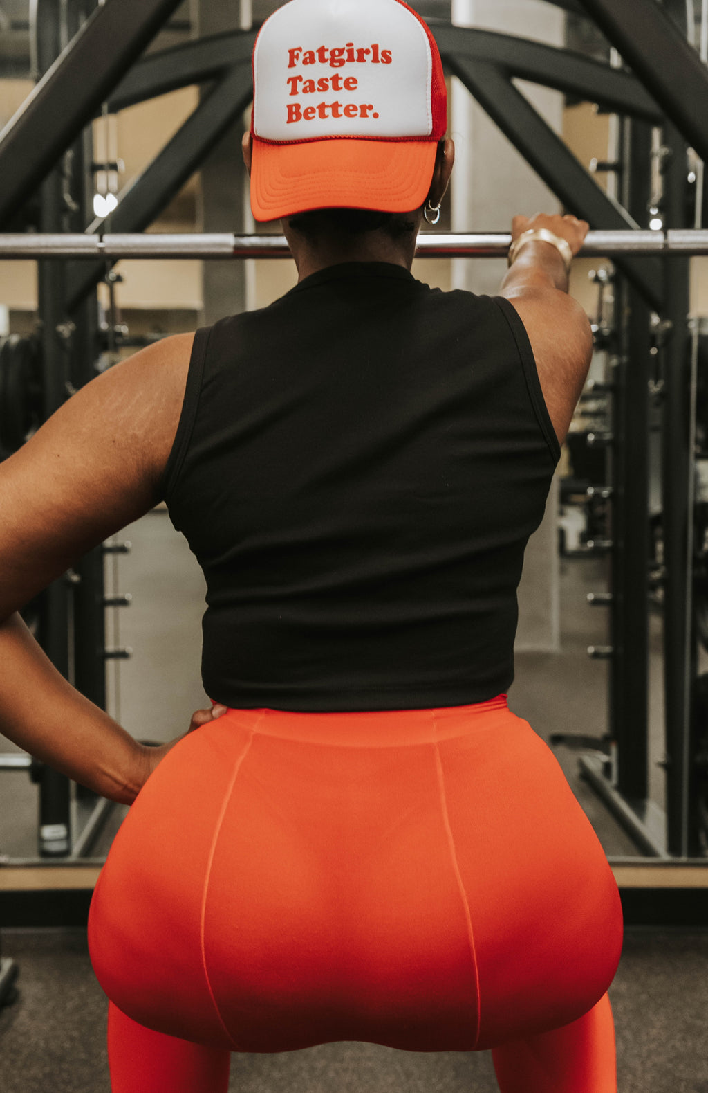 Fat Girls Taste Better in Red/White Trucker