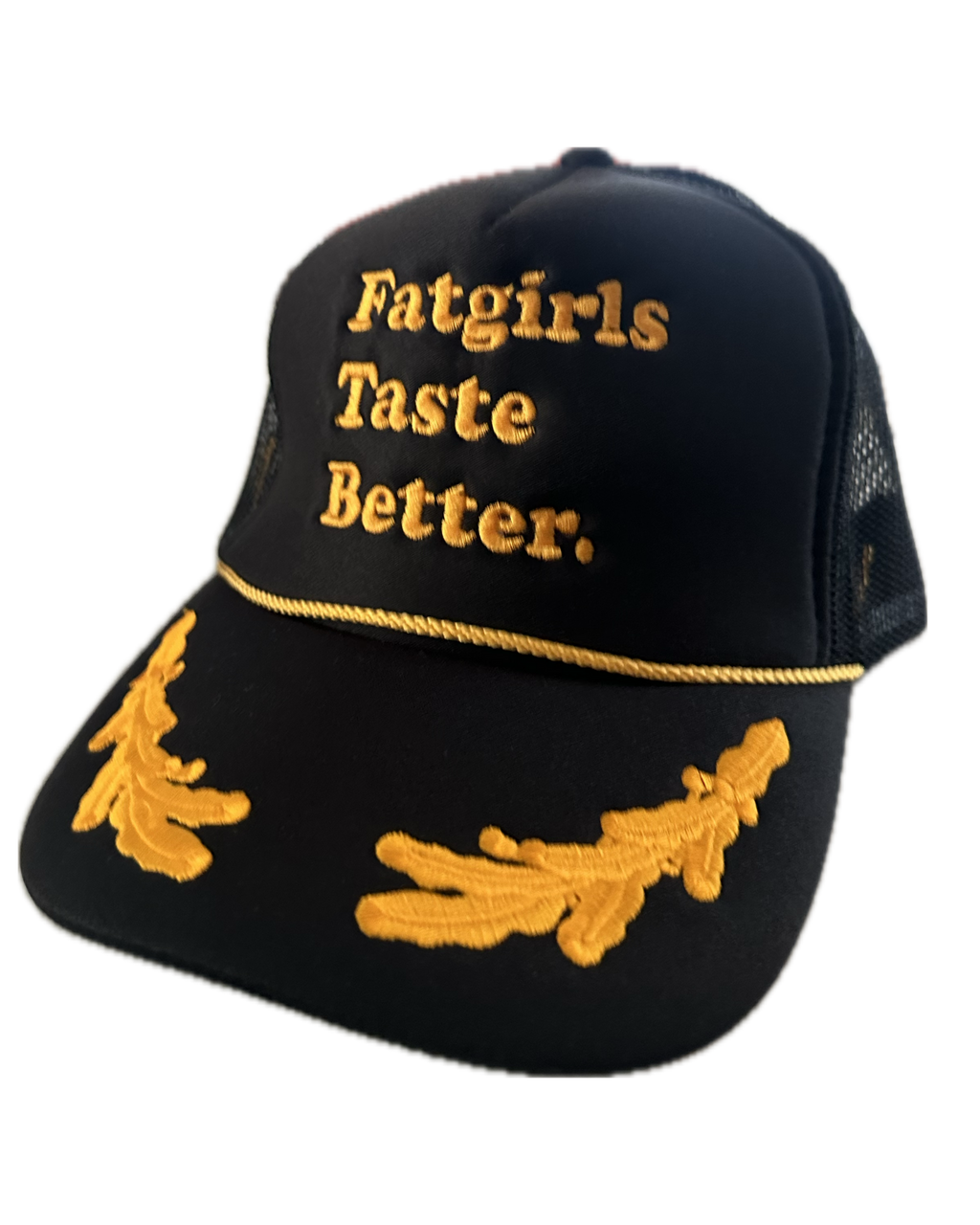 Vintage Black & Gold Trucker